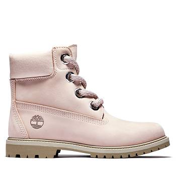 Timberland Női Heritage 6-Inch Vízálló Bakancs Rózsaszín